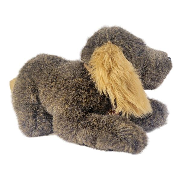 14" Realistic Brown Dog Plush Long Ears Collectors Choice TB Toy Trading - Picture 3 of 14